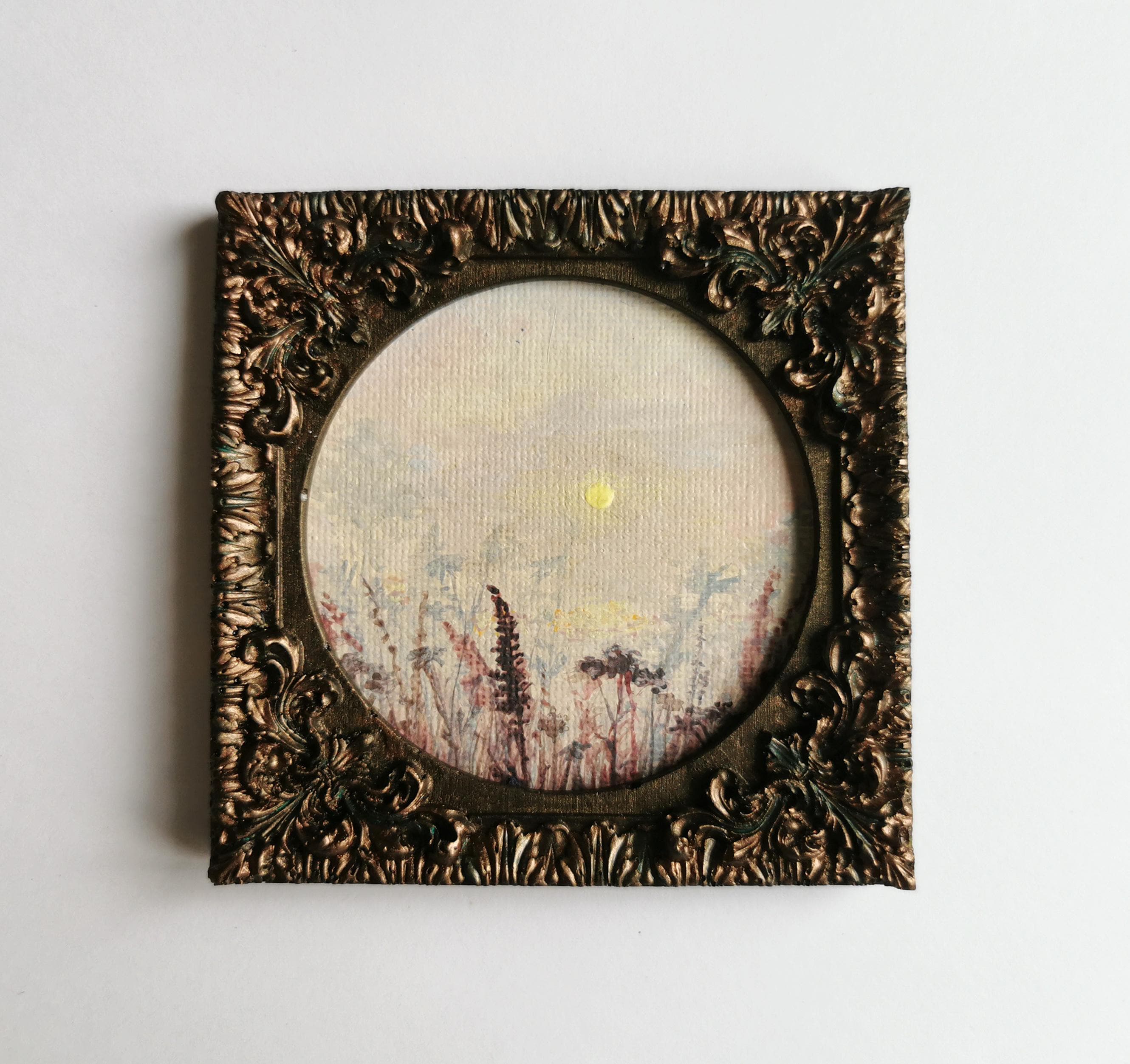 Oval Oil Painting - Etsy