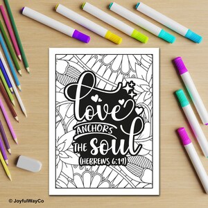 Bible Verse Coloring Bundle for adults. 50 Christian coloring sheets for adults, seniors, teens. Scripture coloring printable pages
