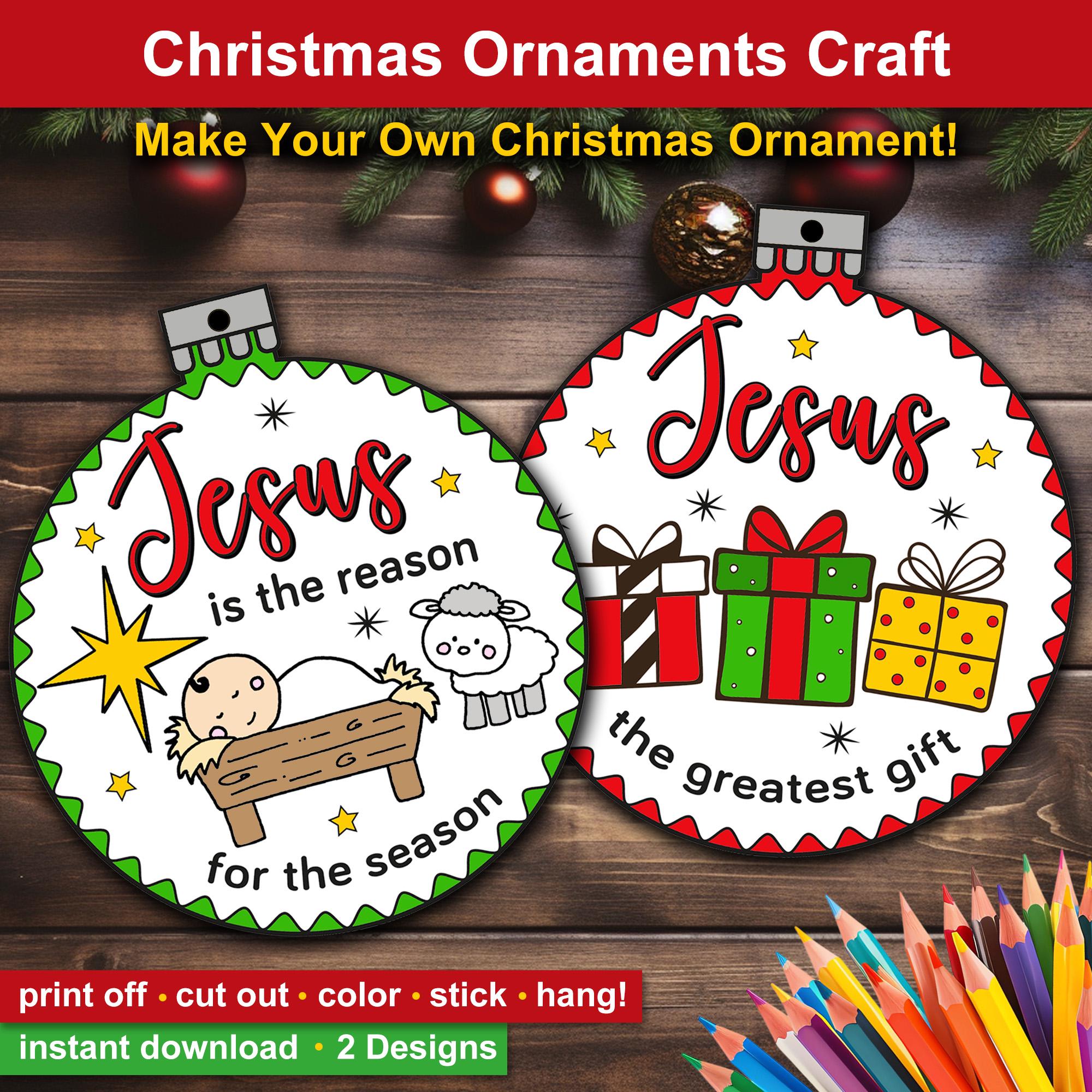 Christmas Nativity Craft for Kids. Christmas Ornament printable.…