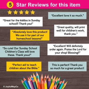 18 Bible Verse Coloring Pages for Kids bundle. Christian coloring sheets for children. Sunday school, church, homeschool activity for kids.