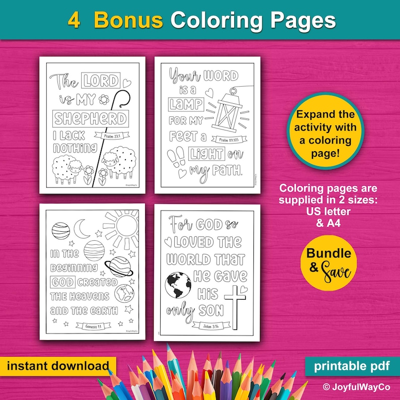 Bible Activity Sheets Bundle. 6 Bible Activity Placemats for kids. Sunday School and Kids Church Activities. Big Bundle. Bundle and Save.