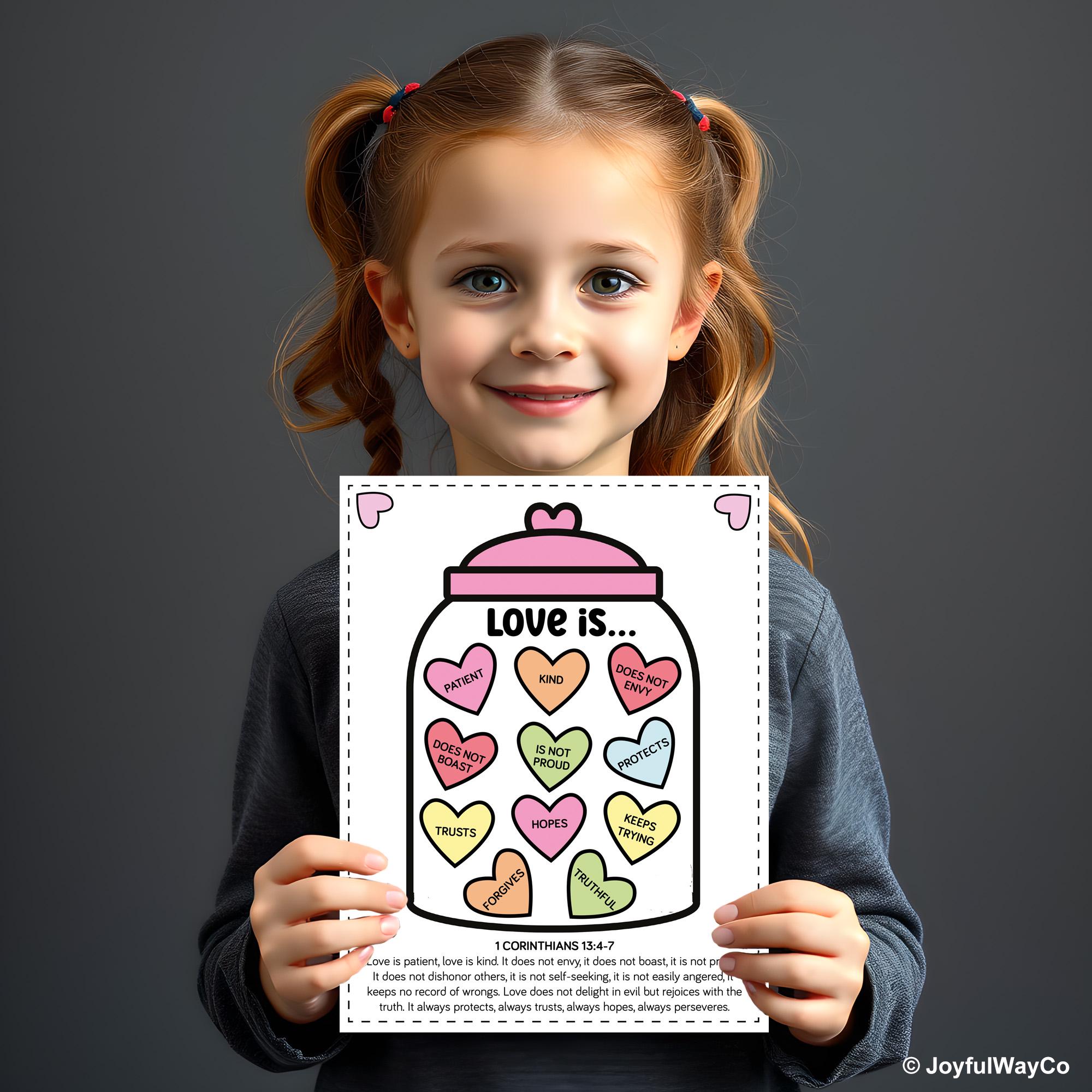 Valentine's Bible Activity Craft for Kids. Valentine Sunday School ...
