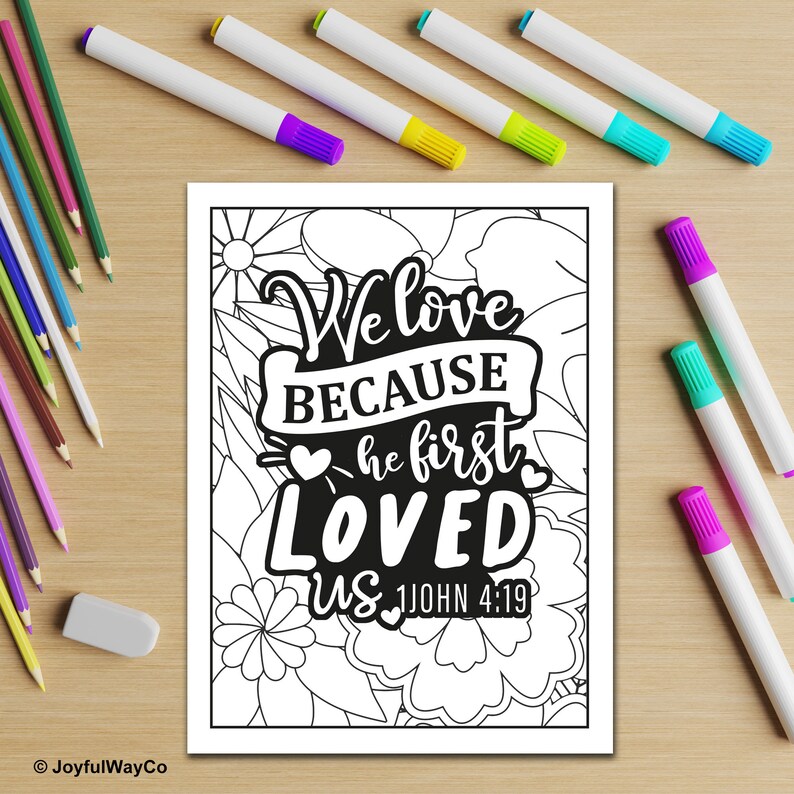 Bible Verse Coloring Pages for Adults, Teens, Men, Women, Seniors ...