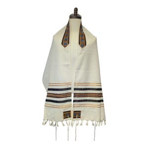 Colorful Metal Squares Wool Tallit