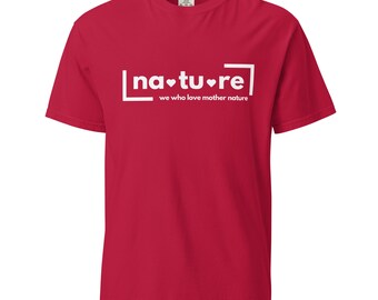 Camiseta Nature Lover: Camiseta de algodón orgánico con corazones