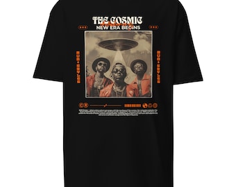 Cosmic Awakening Graphic Tee: Vintage Hip Hop Streetwear