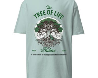 Tree of Life T-Shirt: Organic Cotton Heavyweight Nature Tee