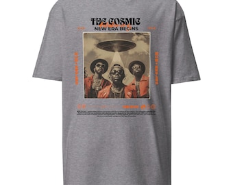 Cosmic Awakening Band Tee: Vintage Hip-Hop Graphic T-Shirt