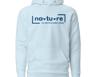 Sudadera con capucha de algodón orgánico Nature Lover: moda unisex respetuosa con el medio ambiente