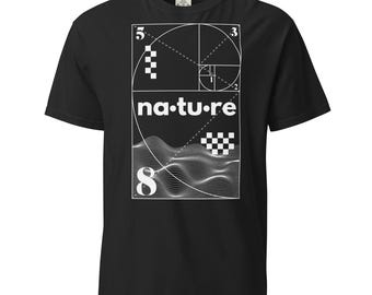 Camiseta de secuencia de Fibonacci: Camiseta de algodón orgánico con geometría sagrada