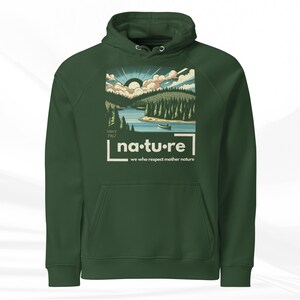Nature Graphic Hoodie | Organic Cotton Blend Pullover