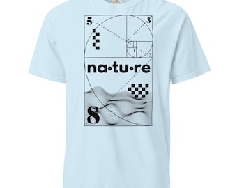 Camiseta de secuencia de Fibonacci: Camiseta de algodón orgánico con geometría sagrada