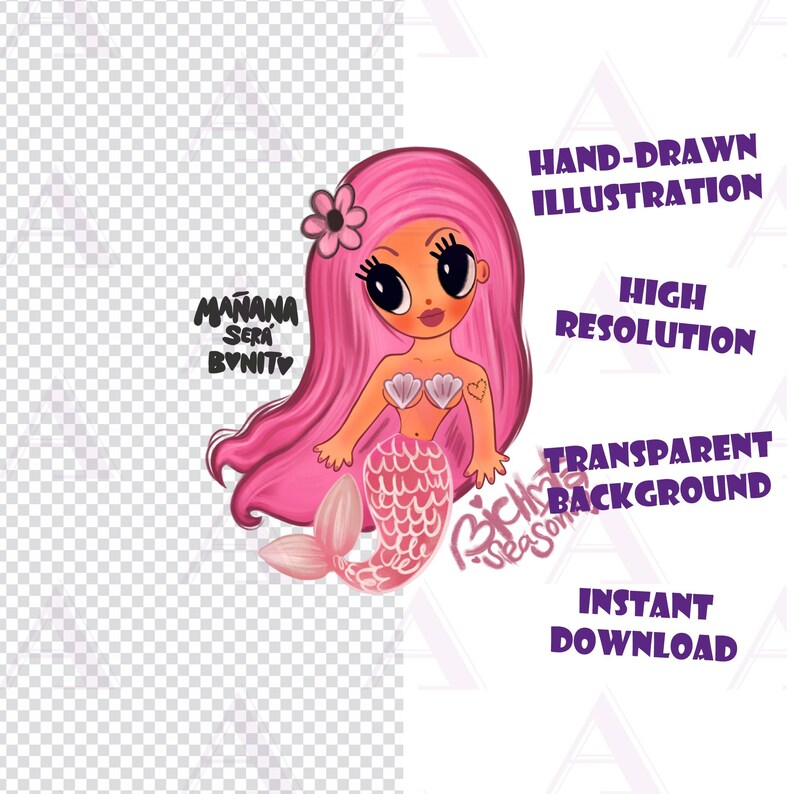 In My Bichota Era Karol G PNG Clipart, MSB Forever Tour Shirt, Mermaid ...