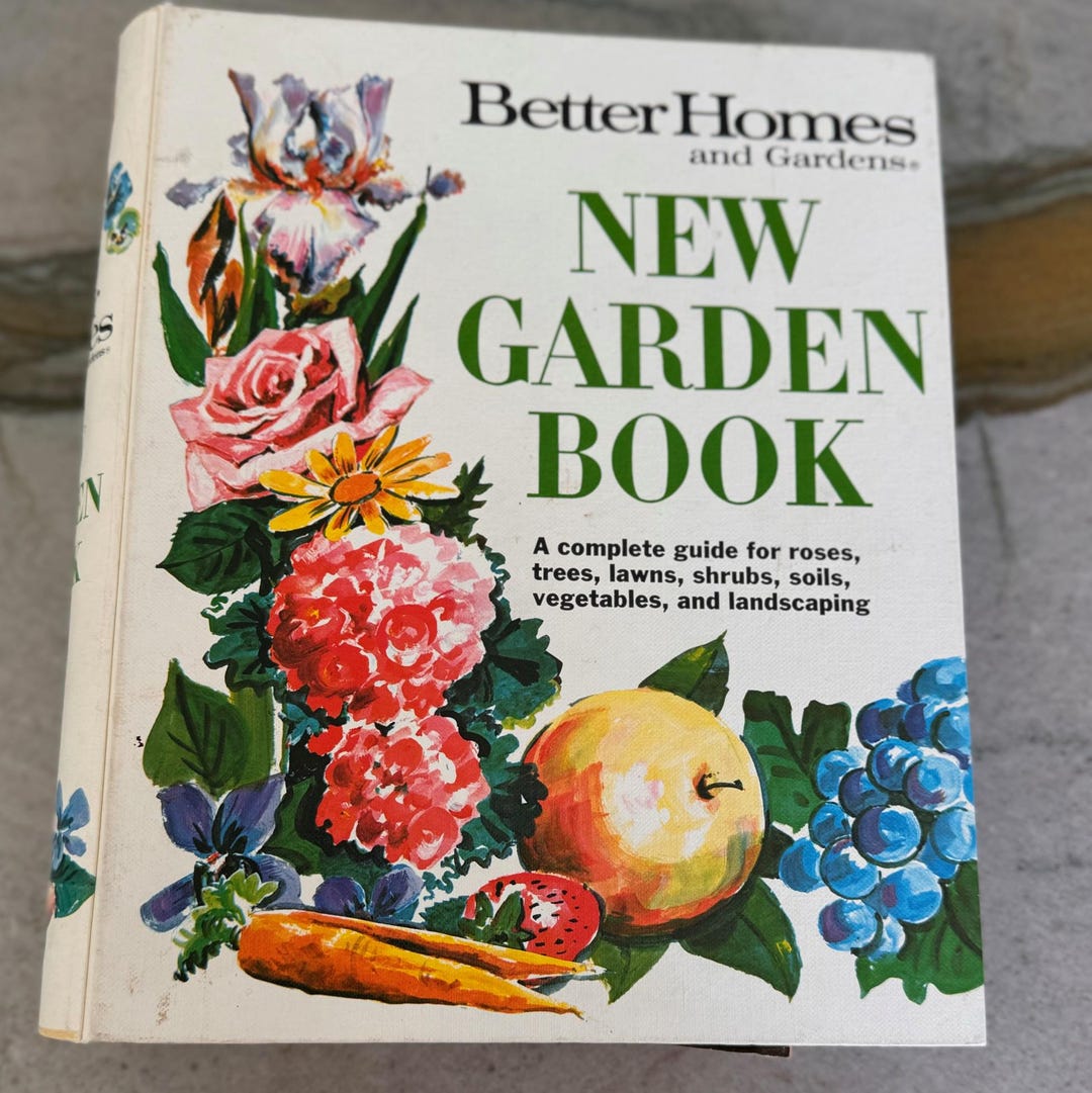 Vintage 1971 Better Homes & Gardens Garden Book: Mid-century Floral ...