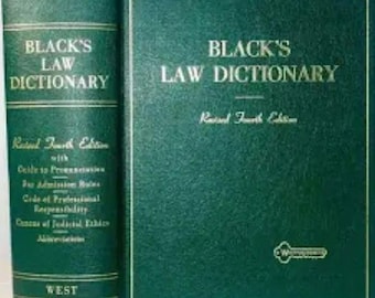 Schwarzes Rechtswörterbuch 4te Auflage