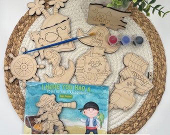Pirate Birthday Party Favor Magnet, Pirate Craft Kit For kids,Pirate birthday Party favors, Birthday Party Favors Bags, Pirate for DIY