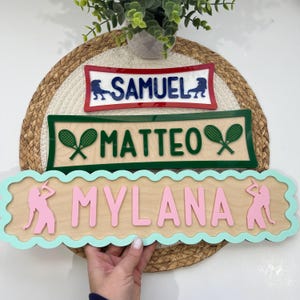 Kids Name Room Sign, Personalized Kids Name Sign for Bedrooms, Nursery Sign, Kids Playroom Sign, Custom Baby Room Decoration, Kids Door Sign