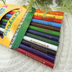 Personalized Colored Pencils, Custom Engraved Colored Pencils, Engraved Crayola Colored Pencils, Back To School Pencils, Colored Pencils.