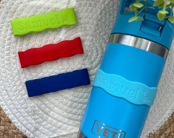 Personliga flaskband, anpassade vattenflaskband för barn, flaskband för skolan, personliga sippy cup-band, present till skolan.