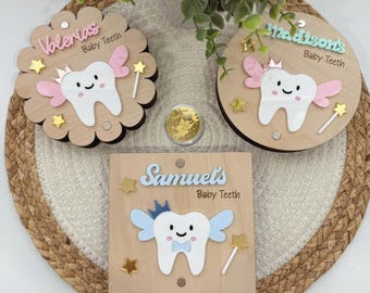 Personalized Baby Teeth Keepsake Box, Baby Keepsake Tooth Box, Wooden Baby Tooth Keepsake Box, Tooth Fairy Box, First Hair Cut Keepsake Box.