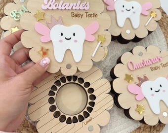 Custom Baby Teeth Keepsake Box, Baby Keepsake Tooth Box, Wooden Baby Tooth Keepsake Box, Tooth Fairy Box, First Hair Cut Keepsake Box.