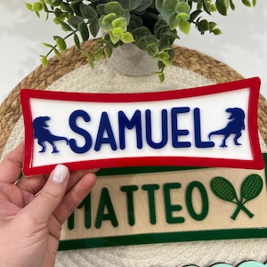 Kids Name Door Sign, Personalized Kids Name Sign for Bedrooms, Nursery Sign, Kids Playroom Sign, Custom Baby Room Decoration, Kids Door Sign