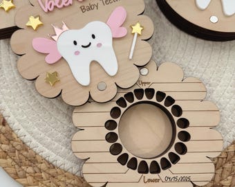 Baby Keepsake Tooth Box, Personalized Baby Teeth Keepsake Box, Wooden Baby Tooth Keepsake Box, Tooth Fairy Box, First Hair Cut Keepsake Box.