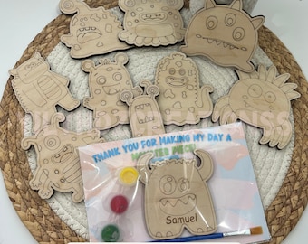 Monster Birthday Party Favor Magnet, Monster Craft Kit For kids,Monsters birthday Party favors, Birthday Party Favors Bags, Monster for DIY