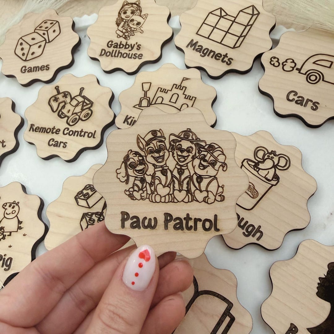 Custom Wooden Toy Labels, Toy Box Storage Tags, Ikea Trofast Wooden ...