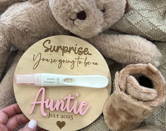 Personalized Pregnancy Announcement Sign, Pregnancy Announcement Sign For Grandparents, Baby Announcement Sign, Wooden Due Date Sign