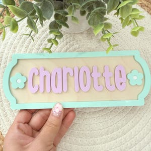 Personalized Kids Name Door Sign, Custom Kids Name Sign for Bedrooms, Kids Playroom Sign, Custom Baby Room Decoration, Kids Toy Room Sign.