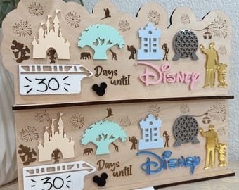 Family Theme Park Countdown, Theme Park Countdown Board, Vacation Theme Park Countdown, Family Vacation Countdown, Kids Vacation Countdown.