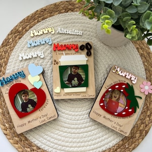 Mother&#39;s Day Fridge Photo Magnet Gift, Mother&#39;s Day Gift, Gift For Mom, Gift For Grandma, Keepsake Gift, Personalized Kids Photo frame