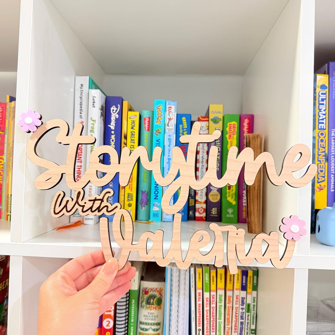 Story Tree Sign Custom Storytime Sign Decor, Personalized Stortytime Sign for Kids ...