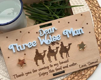 Personalized Three Wise Men Tray, Three Wise Men Box, Three Wise Men Day, Three Wise Men For Kids, 3 Wise Men Christmas, 3 Wise Men Ornament