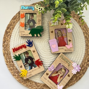Mother&#39;s Day Fridge Photo Magnet Gift, Mother&#39;s Day Gift, Gift For Mom, Gift For Grandma, Keepsake Gift, Personalized Kids Sun Photo frame
