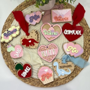 Valentines Day Basket Tag, Valentines Name Tag, Valentines Day Tag, Personalized Valentines Basket Tag, Kids Valentines Day Basket, Gift Tag