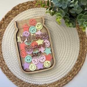 Gepersonaliseerde beloningspot voor kinderen, Star Jar, beloningspot in de klas, pot goed gedrag, pot vriendelijkheid, pot kindergedrag, cadeaus voor leraren, pot