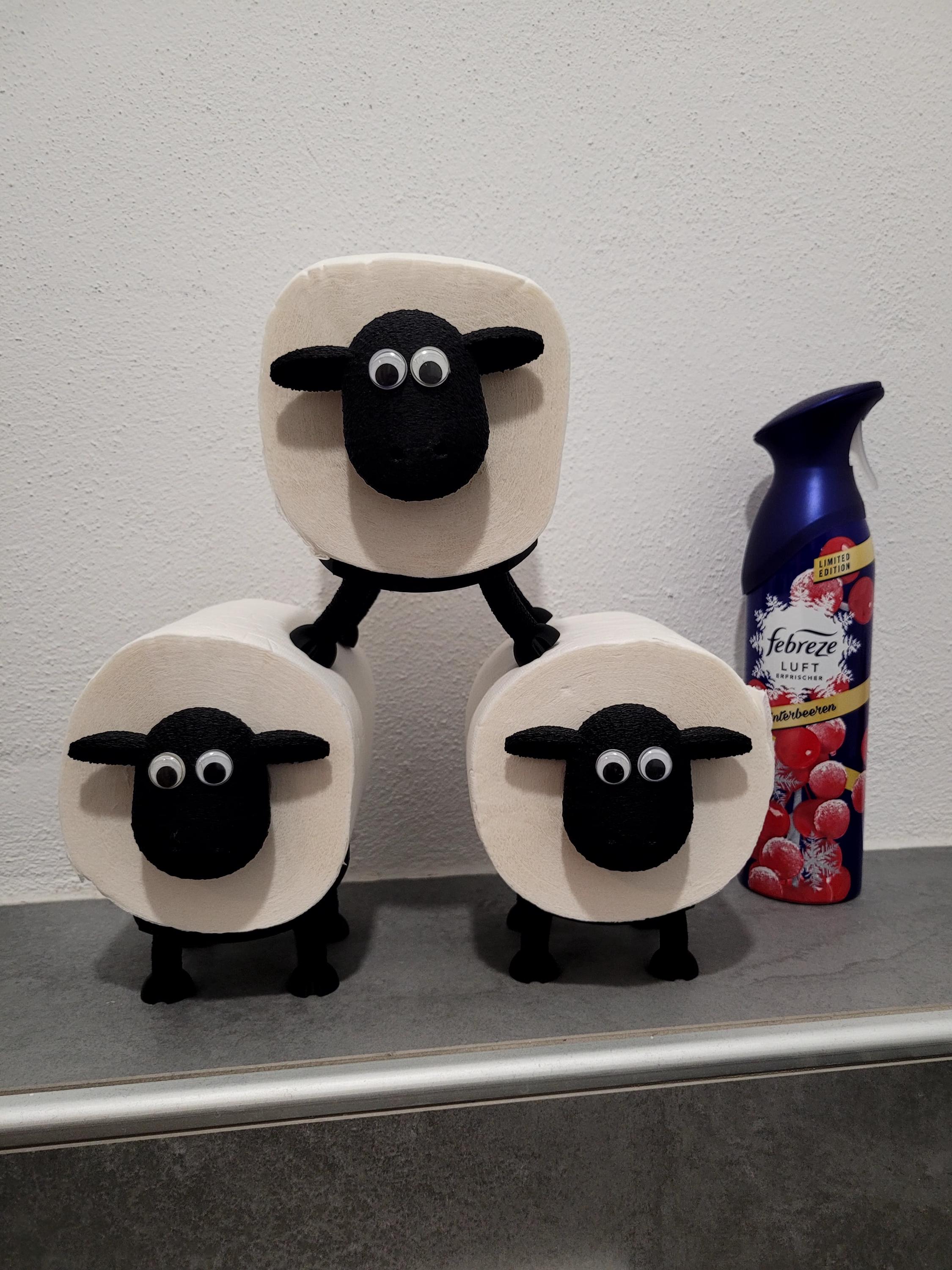 sheep toilet paper holder