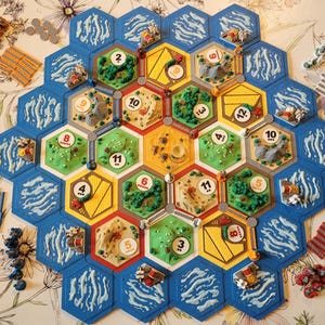 Les Colons de CATAN - Carte imprimée en 3D