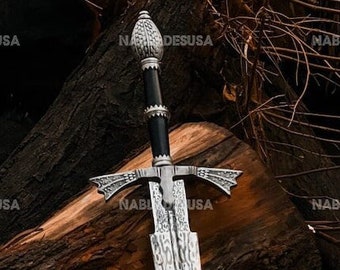 Handgemachtes Dark Sister Daemon Targaryen Metallschwert, Daemon Targaryen Replik Schwert, Game of Thrones Cosplay Weihnachtsgeschenk Replik Schwert Geschenk