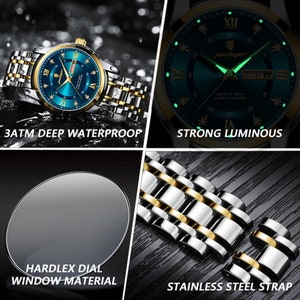 Gift Ideas: Luxury and Elegant Watch for Men Premium Stainless Steel Watch and Sapphire Crystal Watch Minimalist Design Limited Edition zdjęcie 3