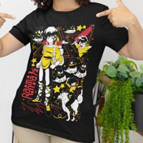 Unisex Ranma Saotome Anime T-Shirt, Genma Panda Manga Shirt