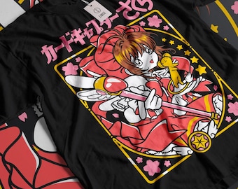 Fairy Kei T-shirt, Retro design 90's, Anime Girl Shirt, Aesthetic Anime, Kawaii Fashion