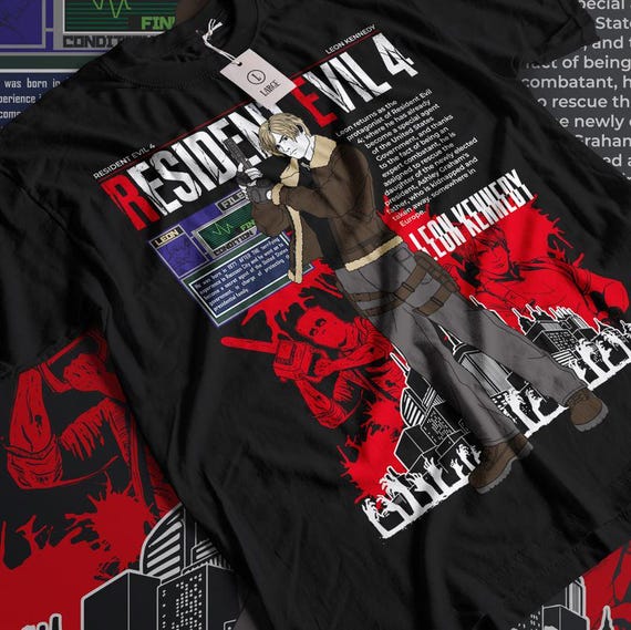 Leon S. Kennedy Biohazard Residence Evil 4 Premium Unisex T-shirt