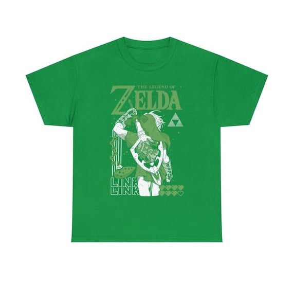 Legend of Zelda Link Shirt - Zelda Shirt- Zelda Gift- Triforce