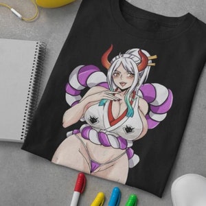 Unisex Waifu Material Anime T-Shirt, Anime Girl Lewd Shirt