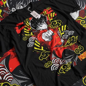Unisex Ranma Saotome Anime T-Shirt, Genma Panda Manga Shirt