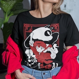 Unisex Ranma Saotome Anime T-Shirt, Genma Panda Manga Shirt