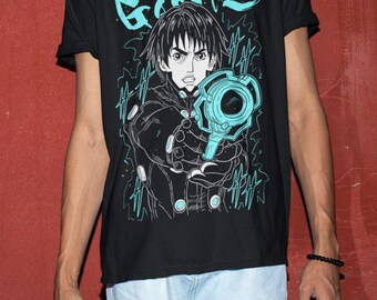 ユニセックス ガンツ 玄野計 アニメ Tシャツ、マンガオタクシャツ